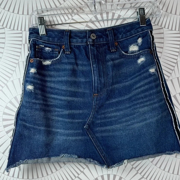 Abercrombie & Fitch Women’s Zoe Natural Rose‎ Vintage A-Line Skirt 24/00 - Picture 1 of 5